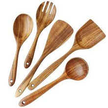 Load image into Gallery viewer, Wooden Utensils Set